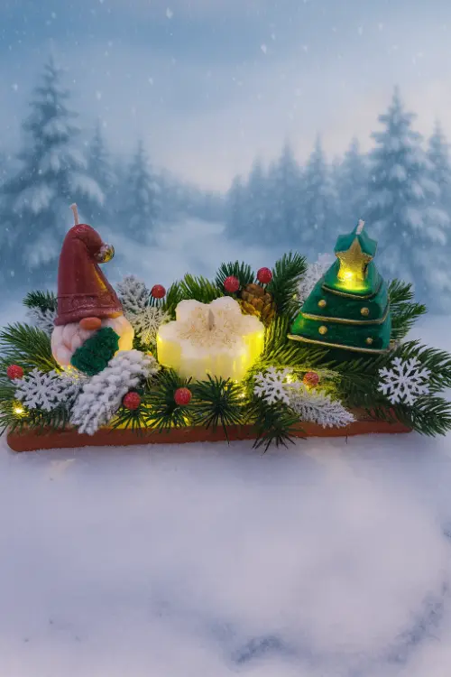 Коледна светеща аранжировка