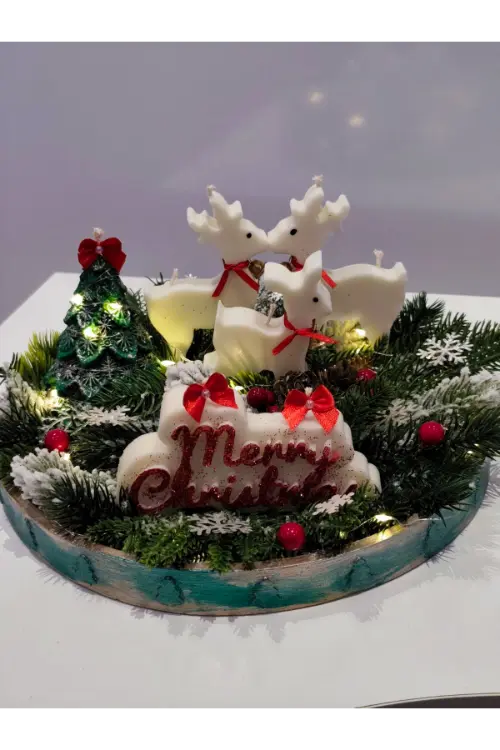 Голяма коледна светеща аранжировка